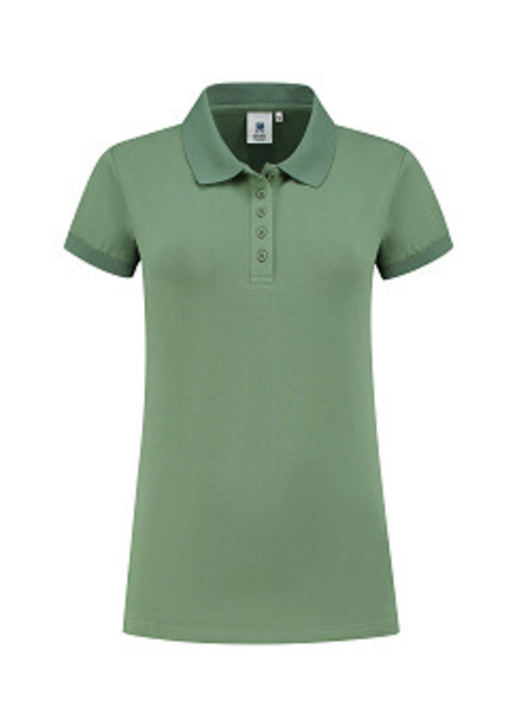 RAVAGE BEDRIJFSKLEDING Cotton Elastane Polo for her ARMY GREEN