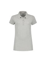 RAVAGE BEDRIJFSKLEDING Cotton Elastane Polo for her GREY HEATHER