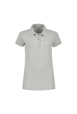 RAVAGE BEDRIJFSKLEDING Cotton Elastane Polo for her GREY HEATHER