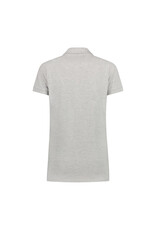 RAVAGE BEDRIJFSKLEDING Cotton Elastane Polo for her GREY HEATHER