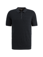 VANGUARD  POLO VAN KATOEN/MODAL MET RITSSLUITING