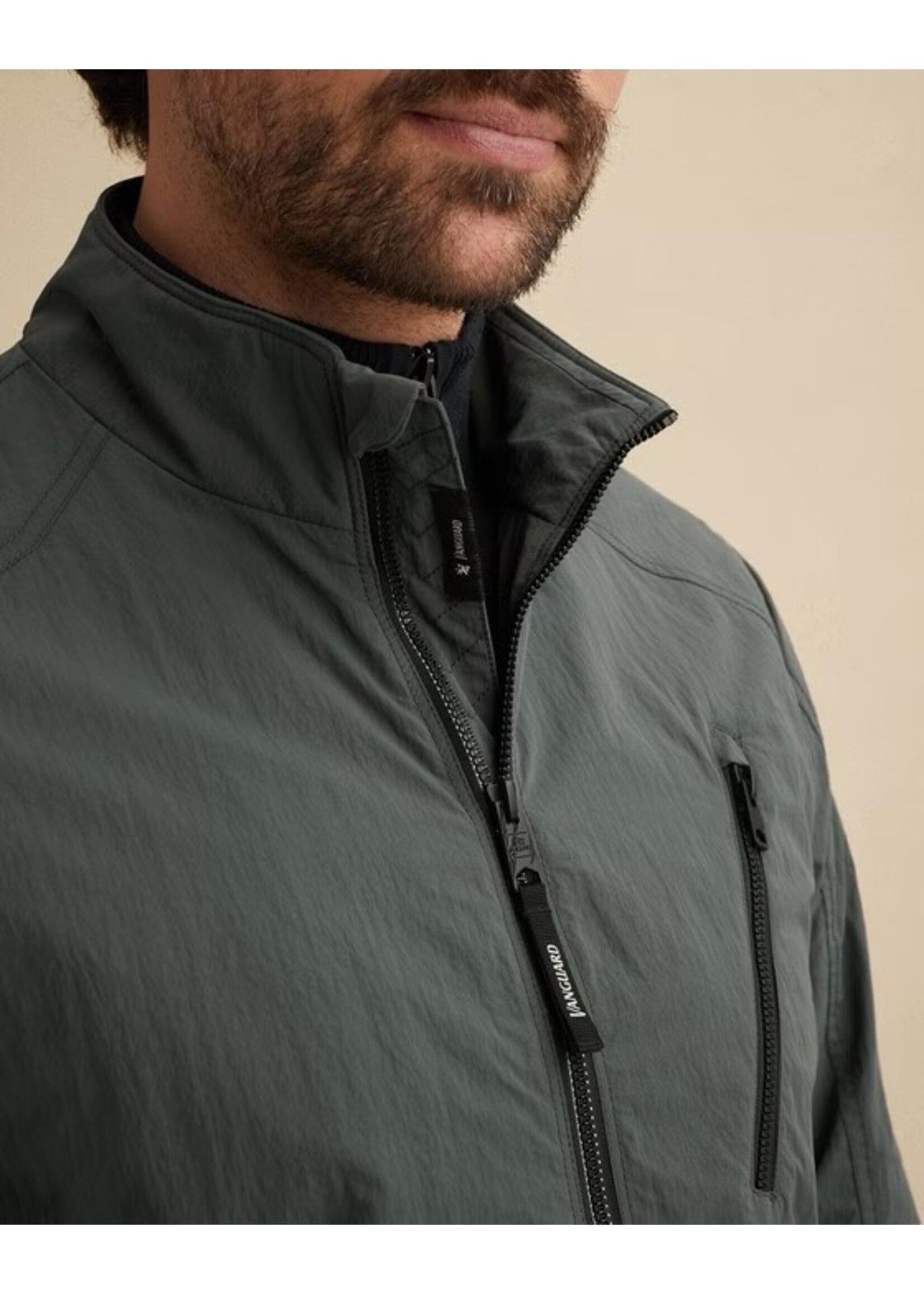 VANGUARD  BIKERJACKET MET RITSSLUITING