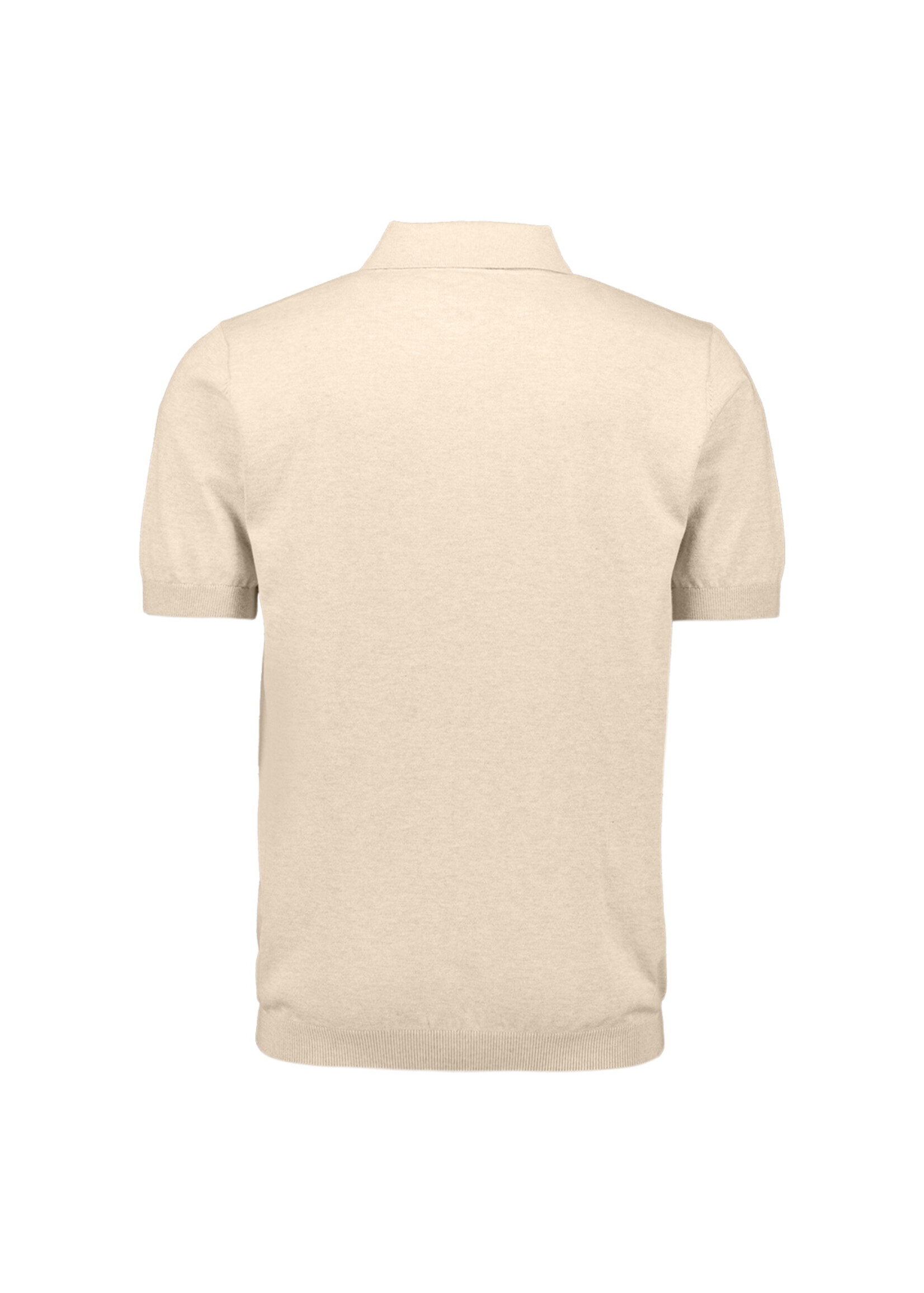 NO EXCESS  PULLOVER SHORT SLEEVE POLO ZIP MELANGE