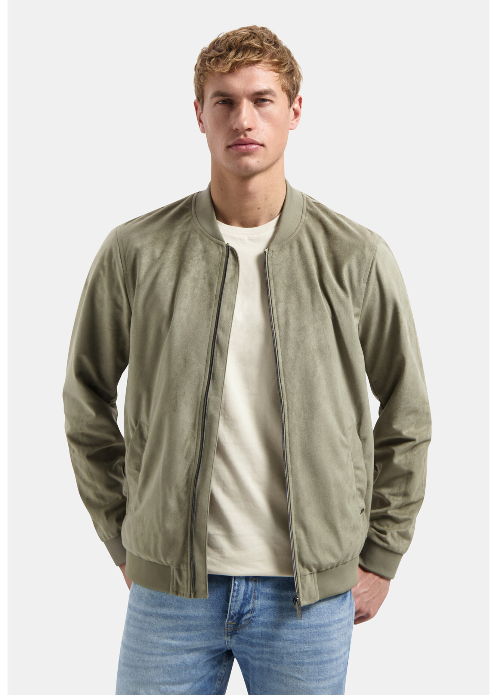 NO EXCESS  JACKET SHORT FAKE SUEDE