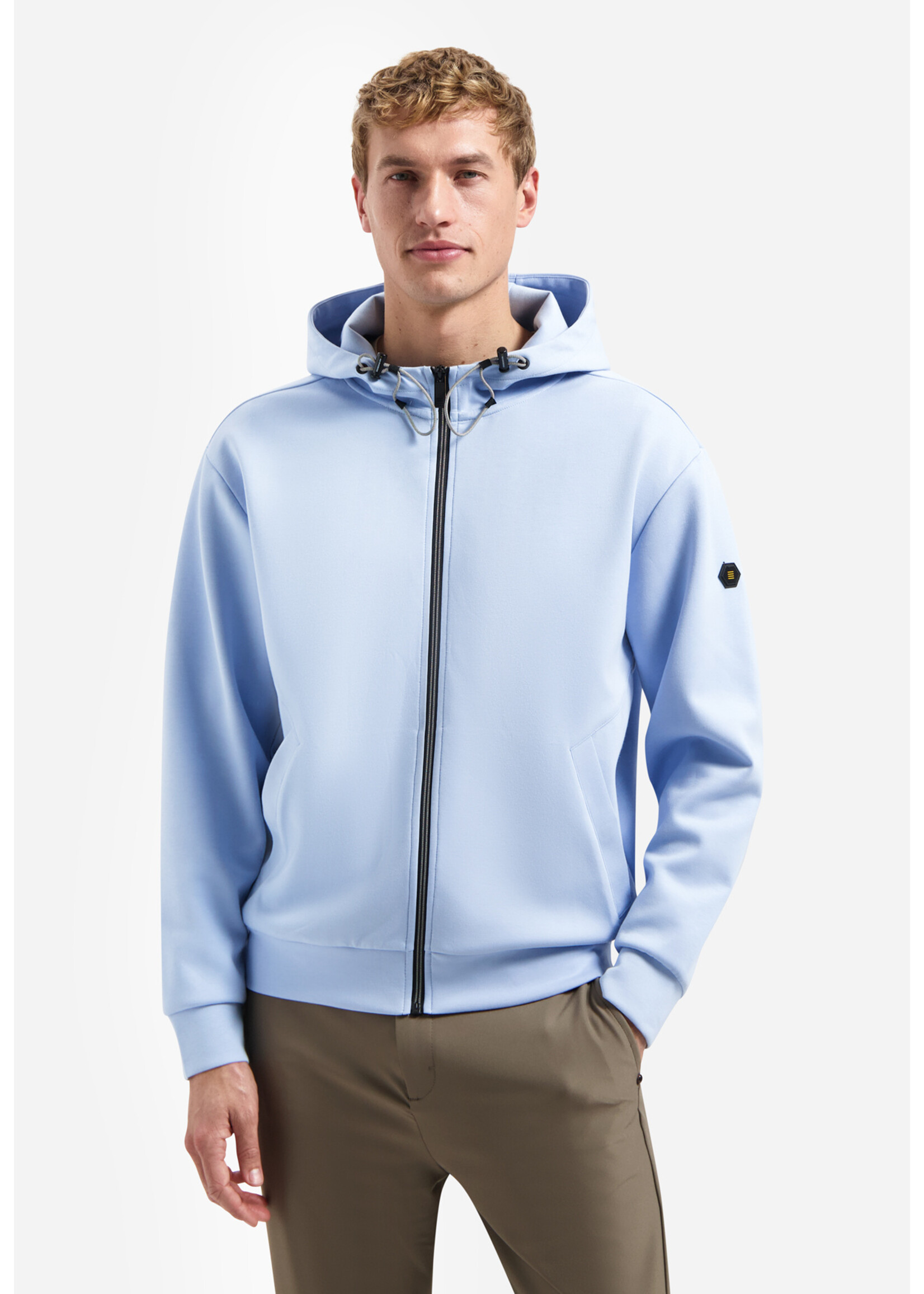 NO EXCESS  SWEATER FULL ZIPPER INTERLOCK