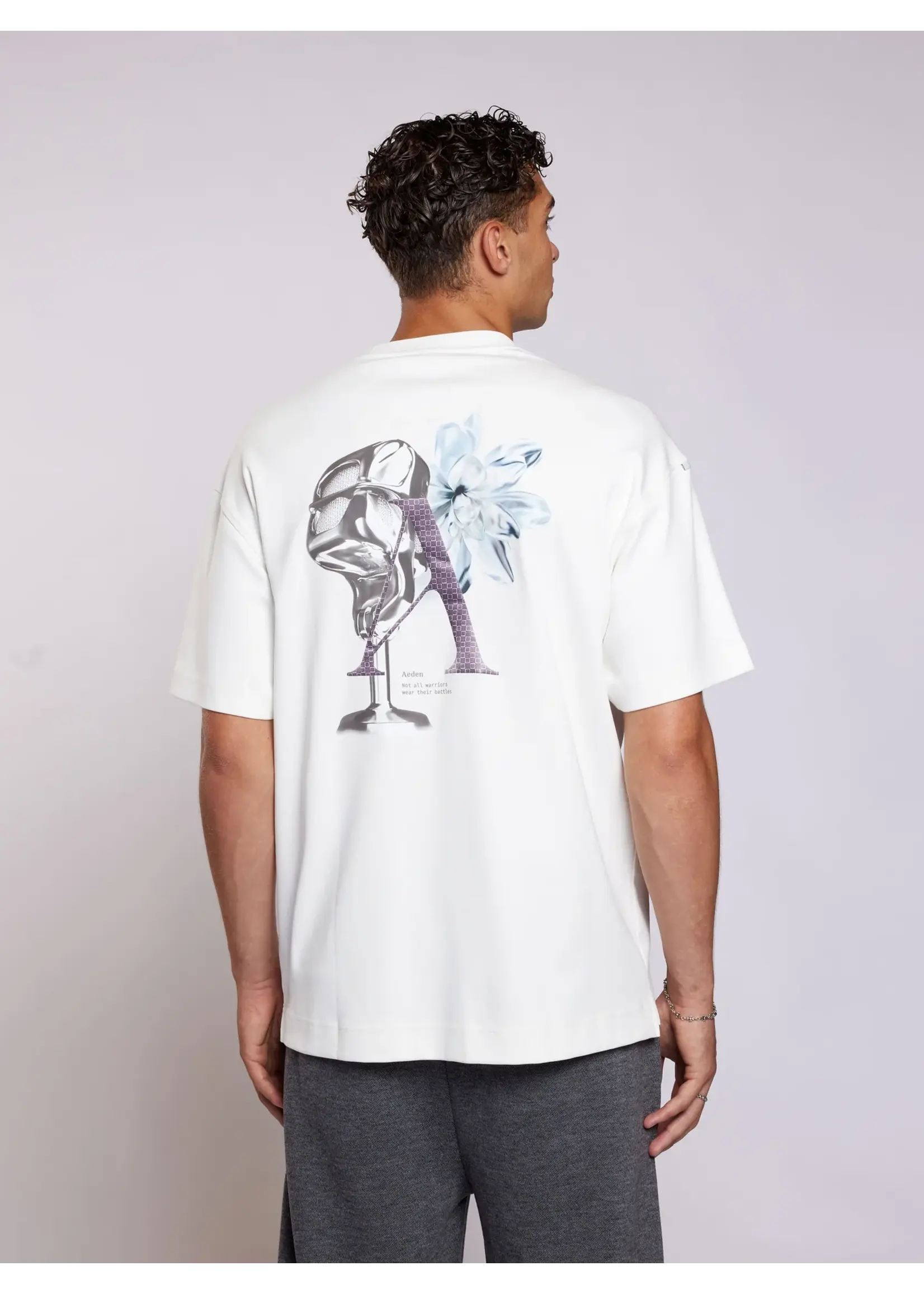 AEDEN NOE TEE OFF WHITE