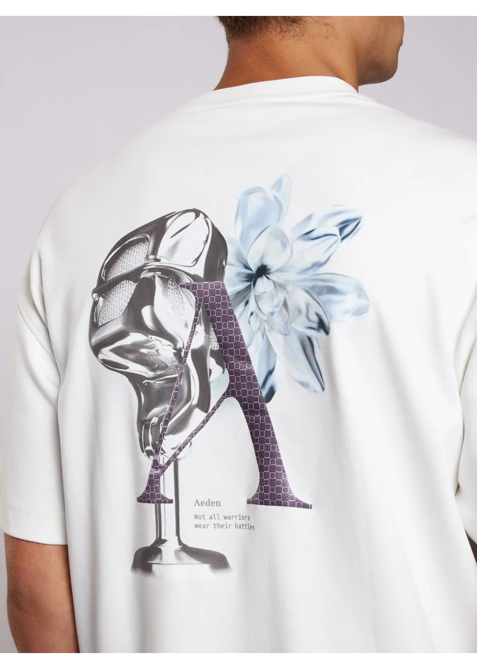 AEDEN NOE TEE OFF WHITE