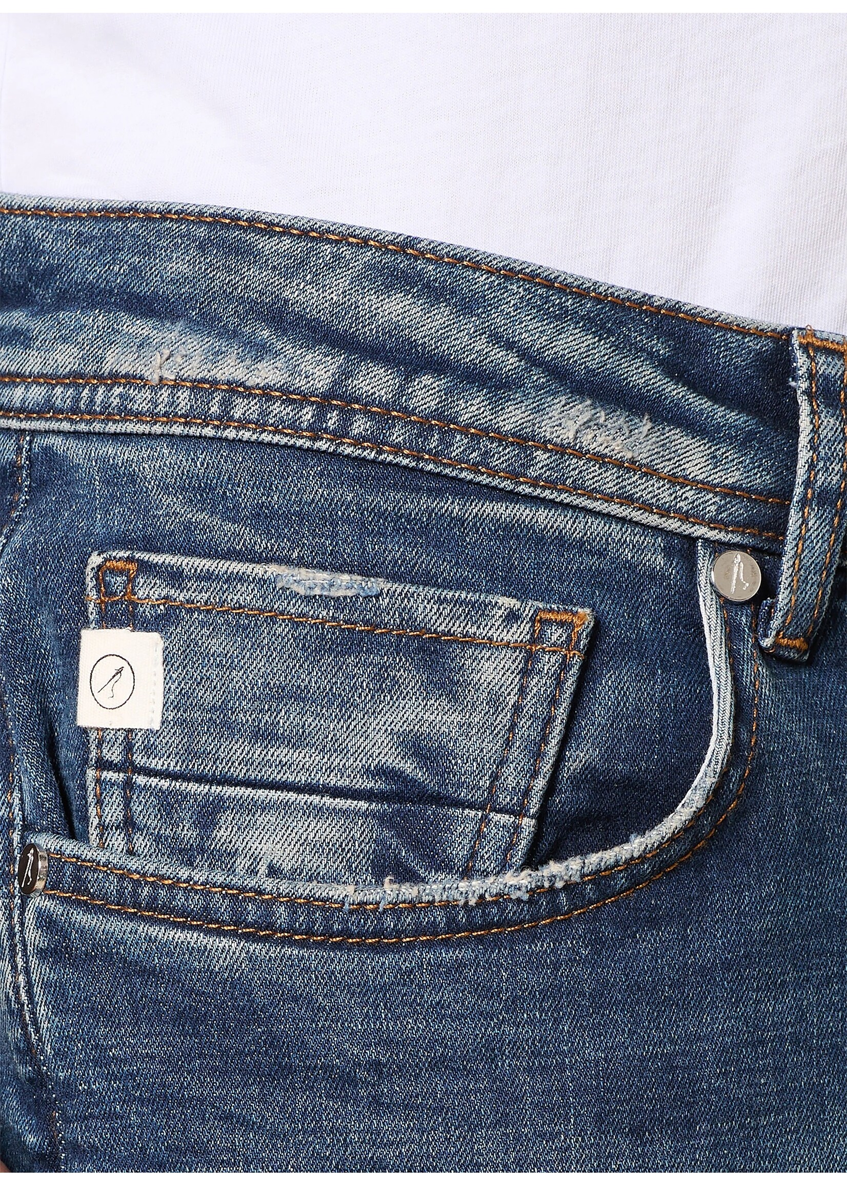 GOLDGARN TAPERED FIT - MID BLUE