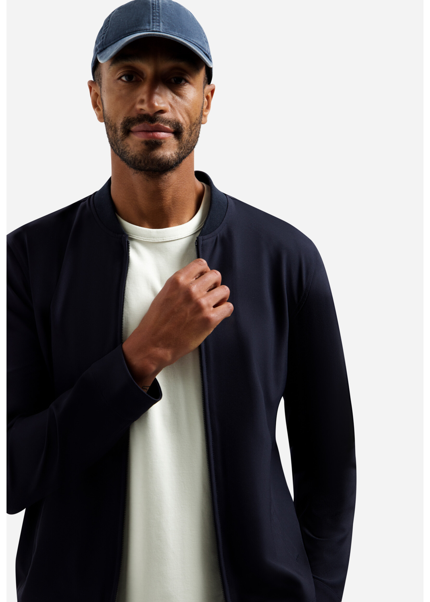 NO EXCESS  JACKET SHIRT COLLEGE STRETCH SEDOC