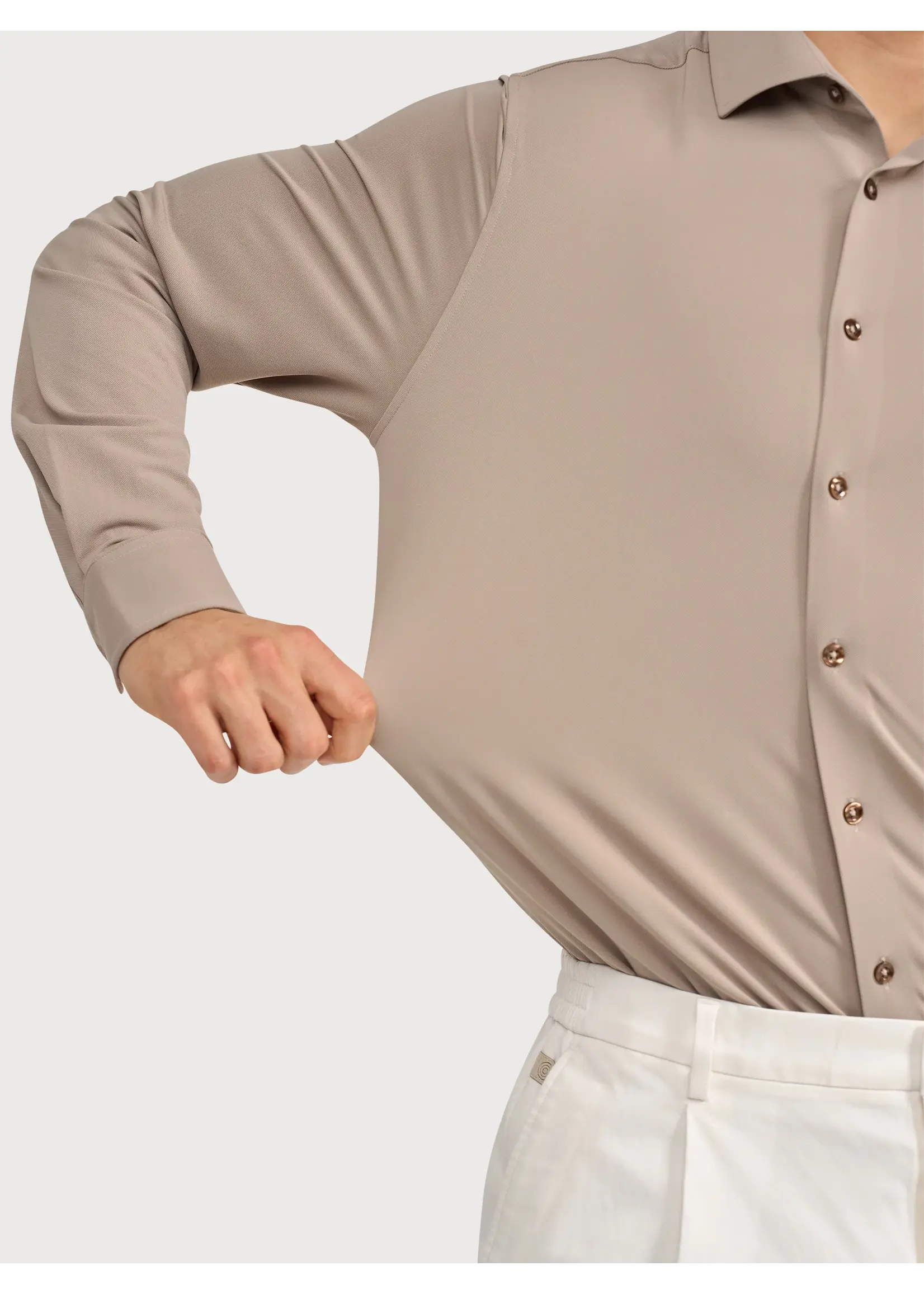 BLUE INDUSTRY  STRETCH OVERHEMD