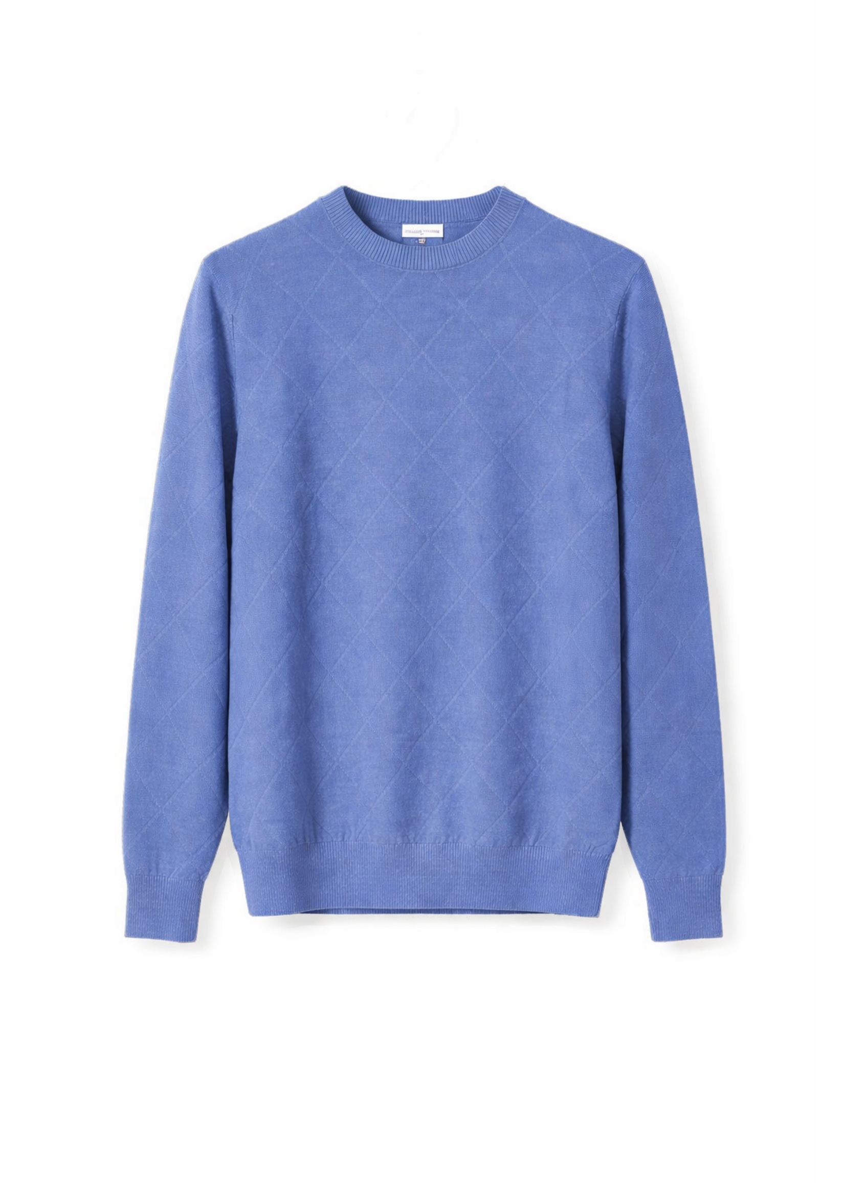 DIKTAT Diamond-Pattern Crew-Neck Sweater