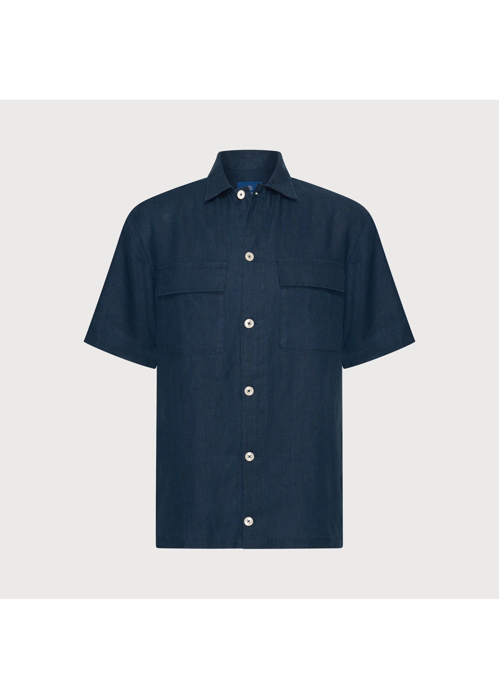 BLUE INDUSTRY  Het linnen overhemd met korte mouw | Navy