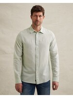 PME LEGEND LONG SLEEVE OVERHEMD VAN KATOEN/LINNEN MET KNOOPSLUITING CAMEO GREEN