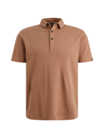 VANGUARD  SHORT SLEEVE R NECK JAQUARD JERSEY BLEN - BURLWOOD