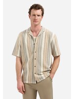 NO EXCESS  Zoom Jacquard overhemd met korte mouw | Kit