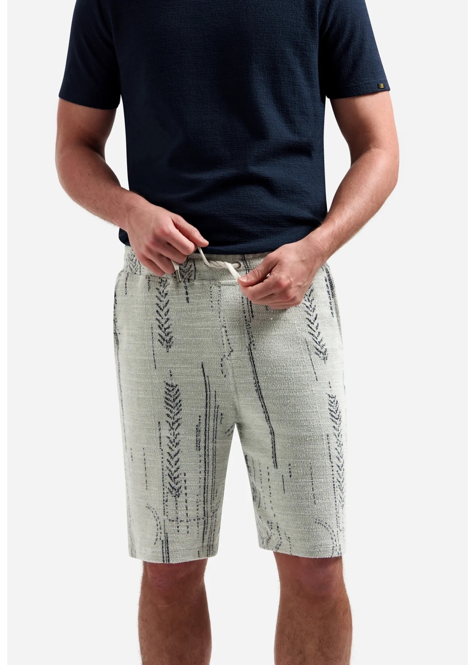 NO EXCESS  Jersey short met structuur | Kit