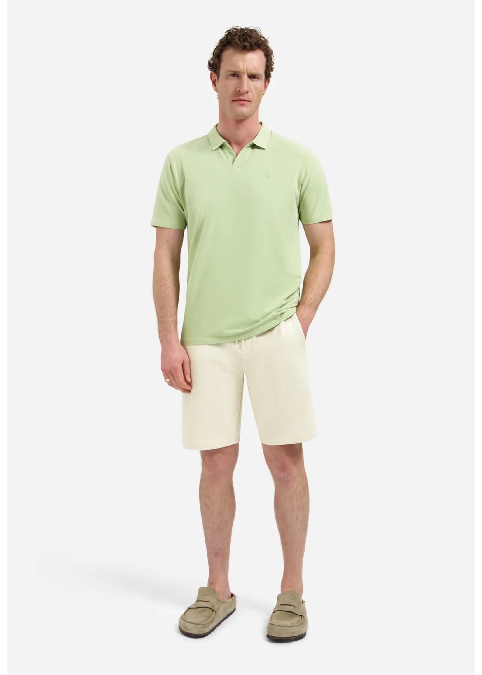NO EXCESS  Polo shirt with V-neck | Green