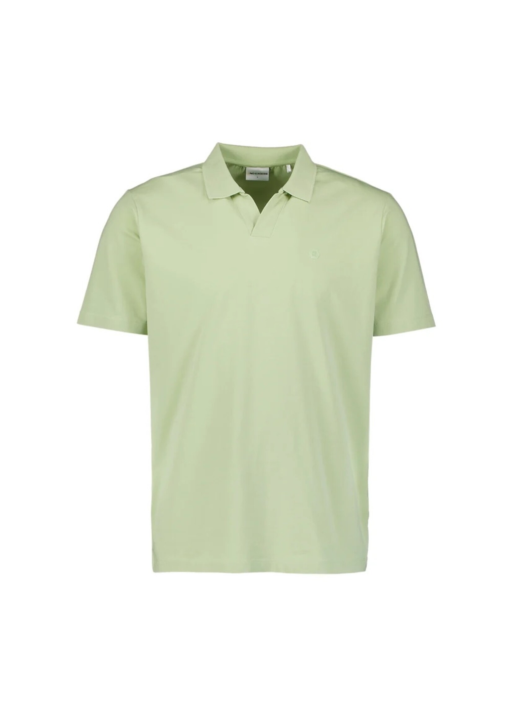 NO EXCESS  Polo shirt with V-neck | Green