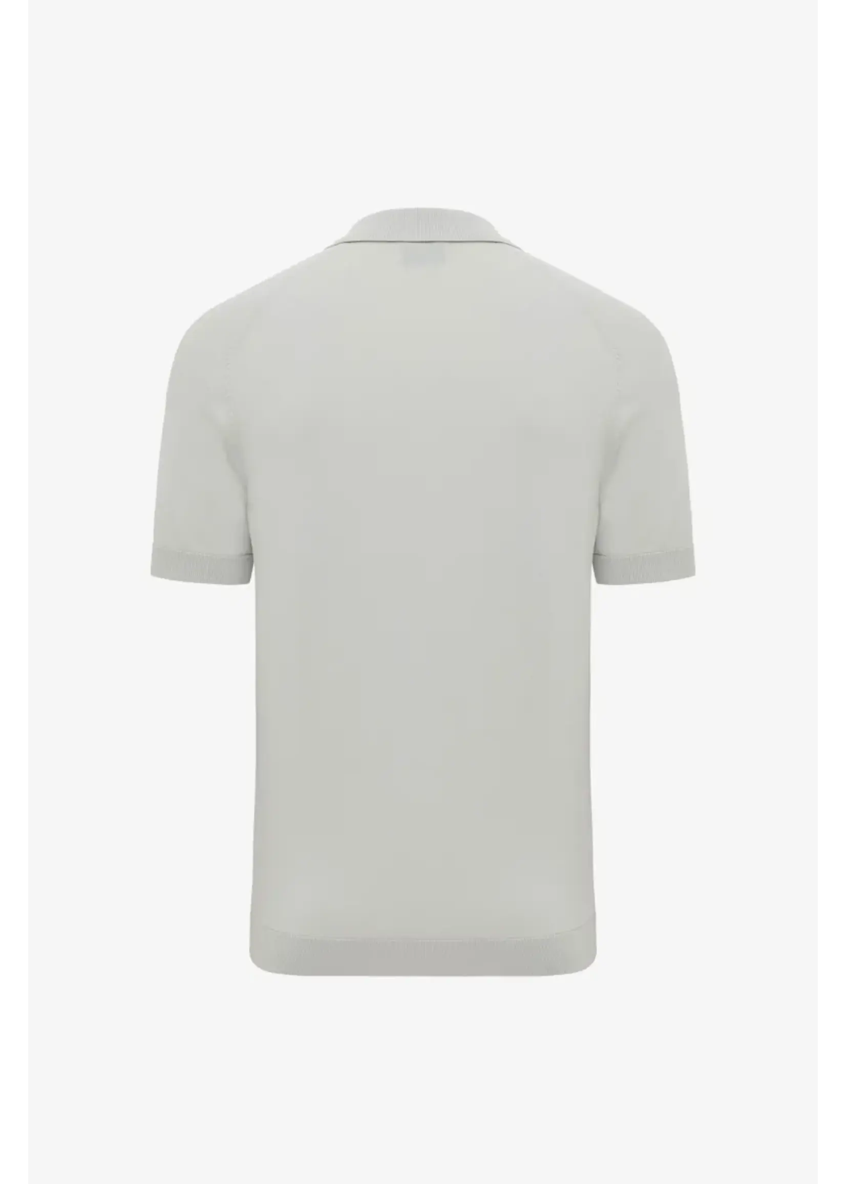 GENTI POLO ZIP GROEN