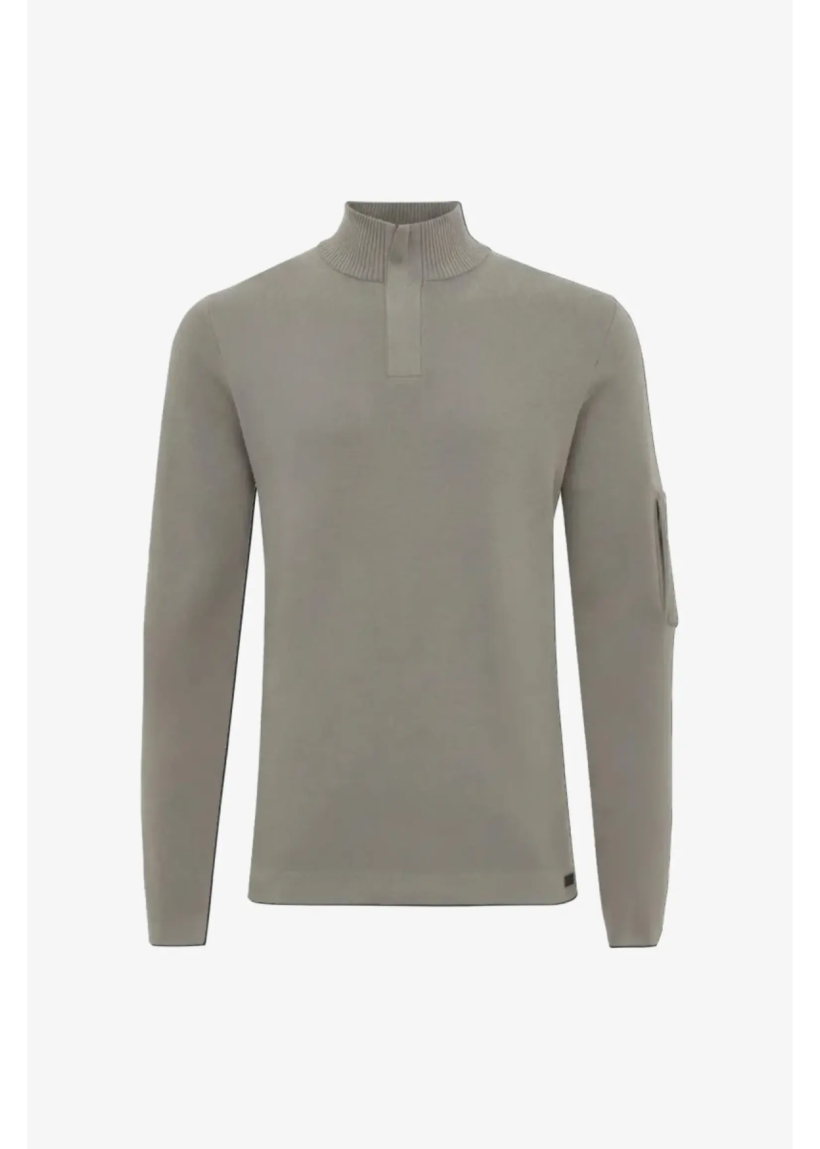 GENTI HALFZIP TAUPE