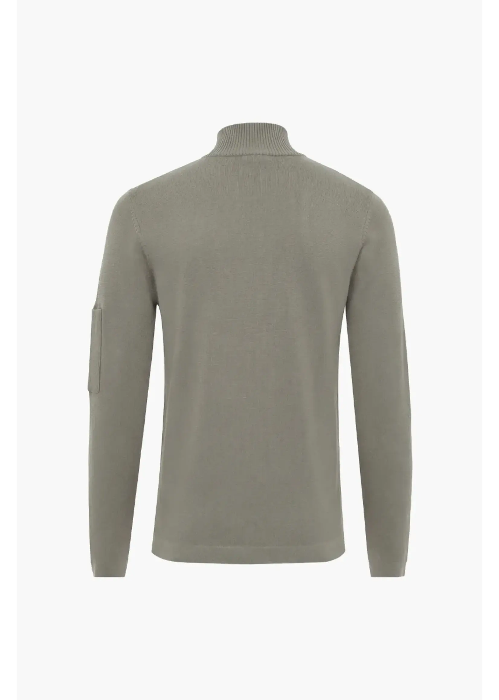 GENTI HALFZIP TAUPE