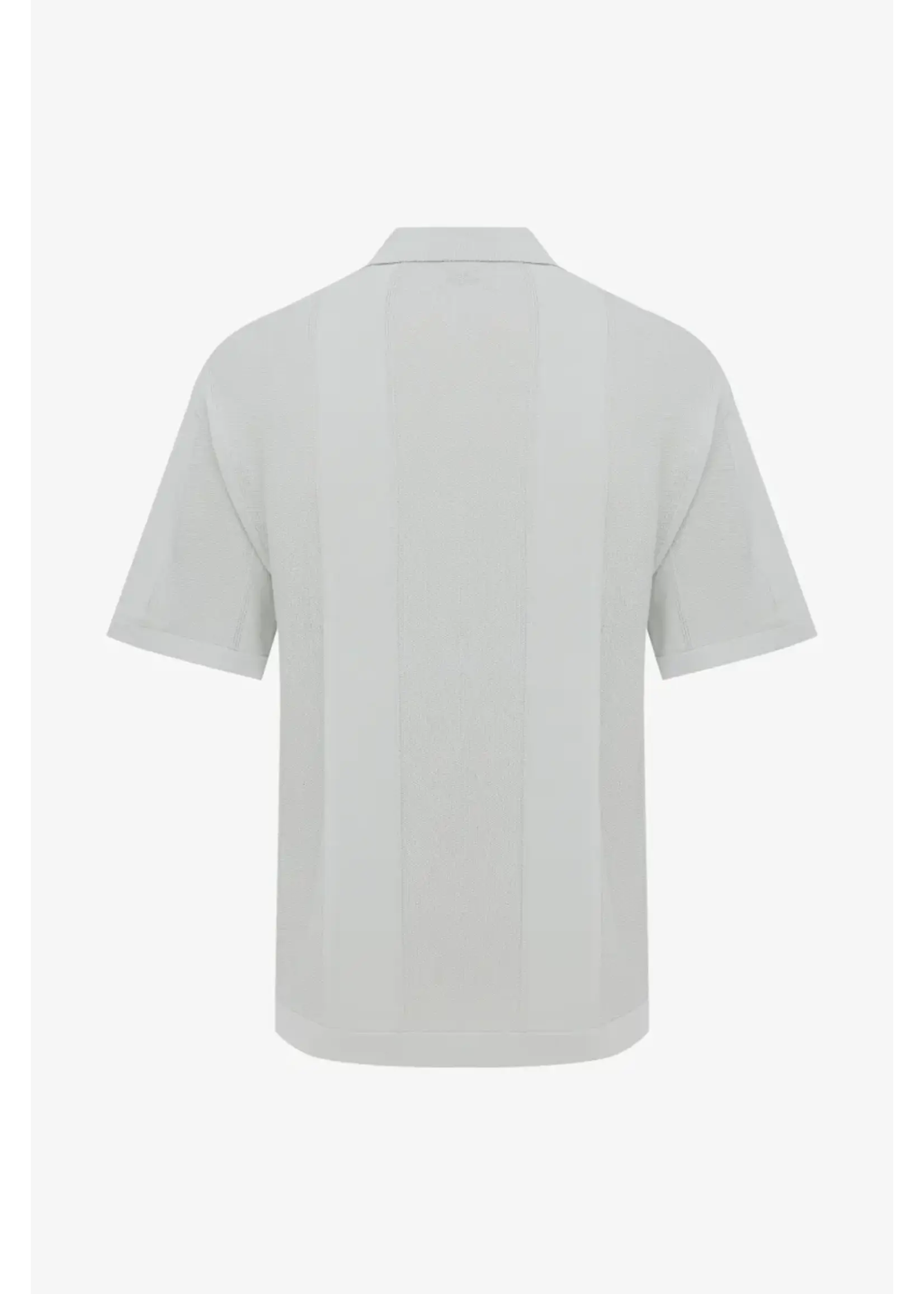 GENTI GEBREIDE BUTTONLESS POLO