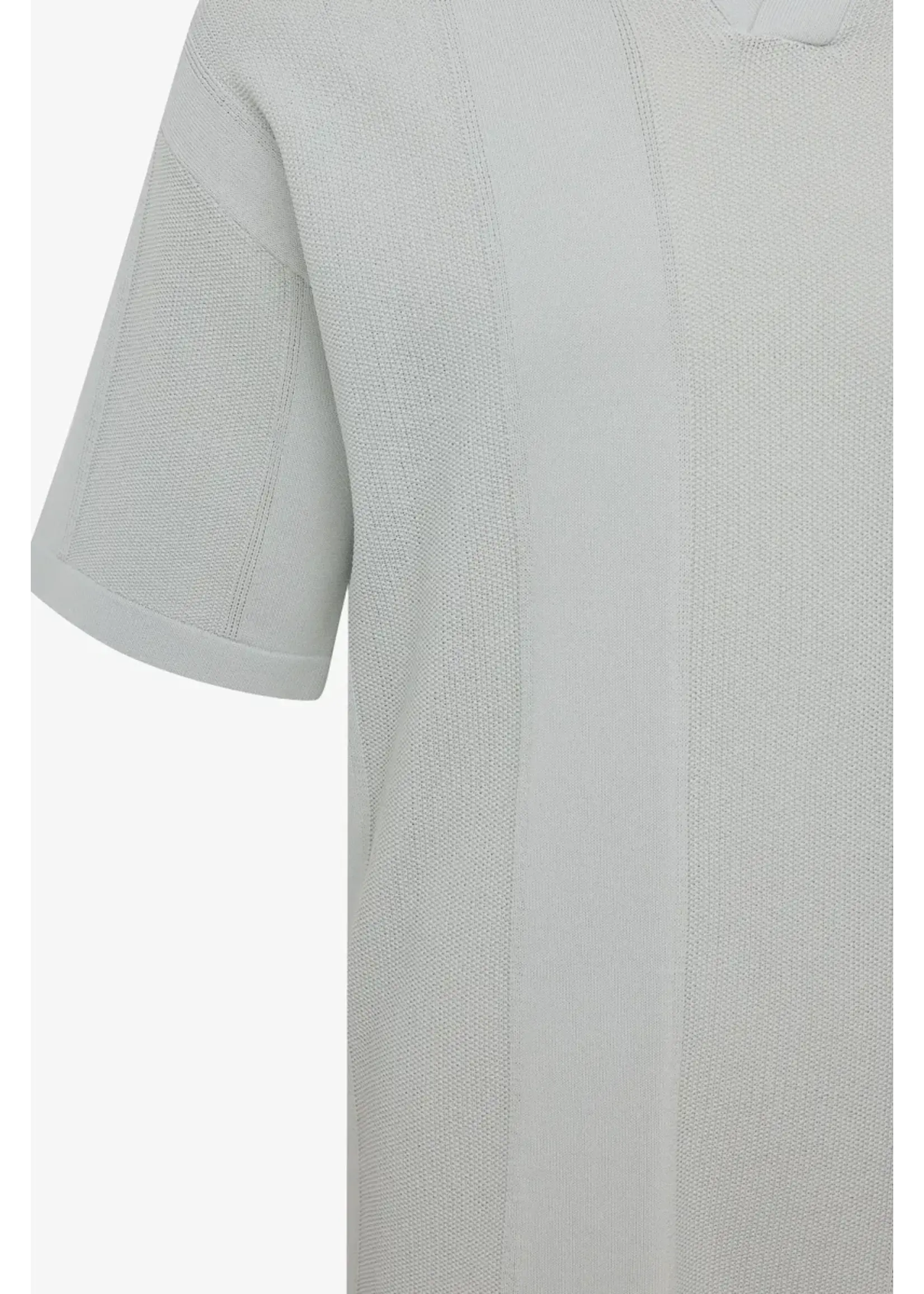 GENTI GEBREIDE BUTTONLESS POLO