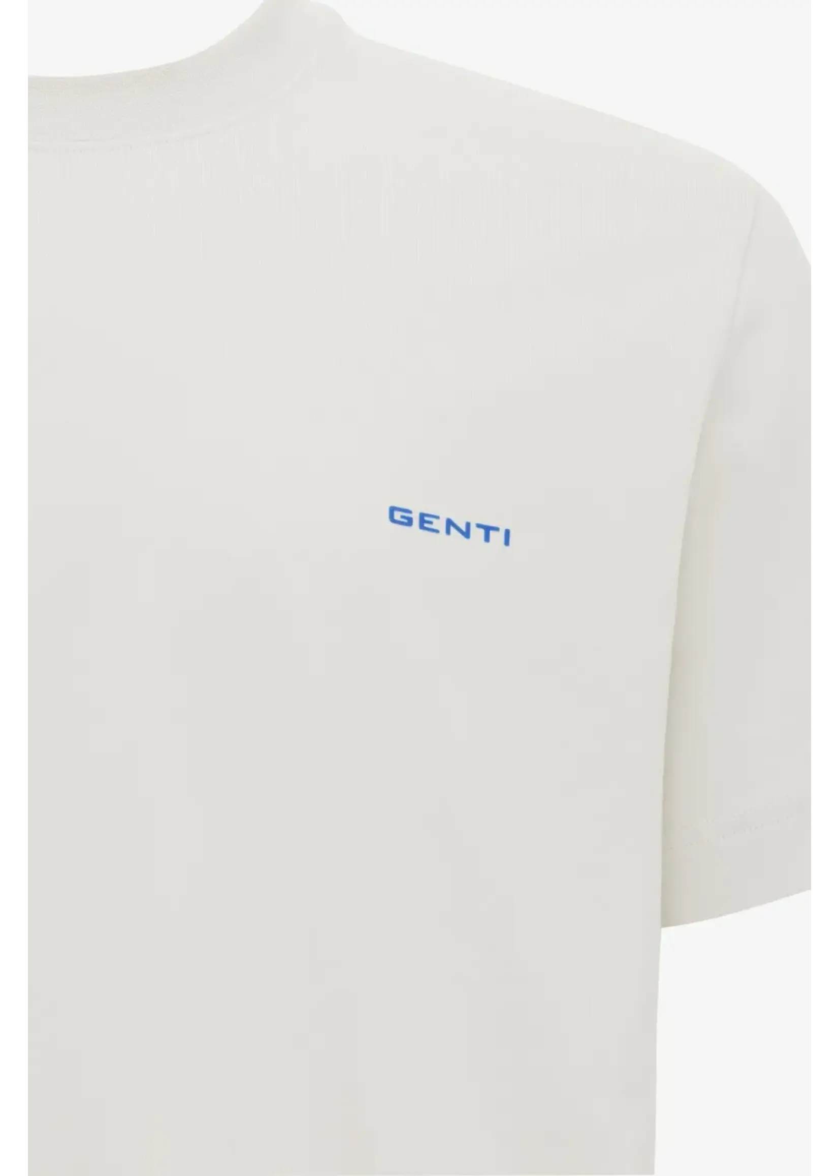 GENTI T-SHIRT MET BACKPRINT OFF WHITE