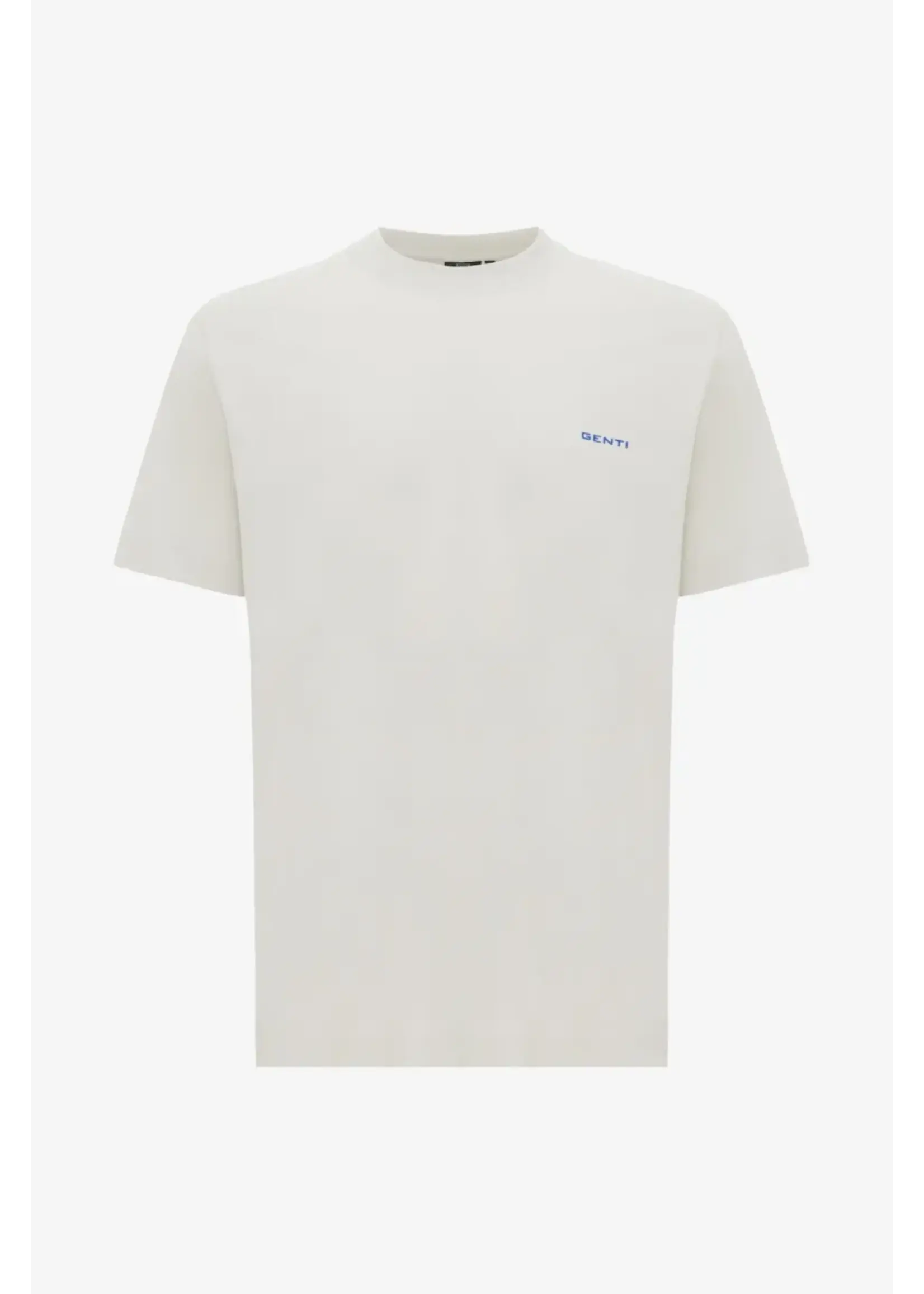 GENTI T-SHIRT MET BACKPRINT OFF WHITE