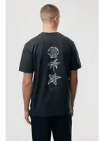 GENTI T-SHIRT MET BACKPRINT DONKER GRIJS
