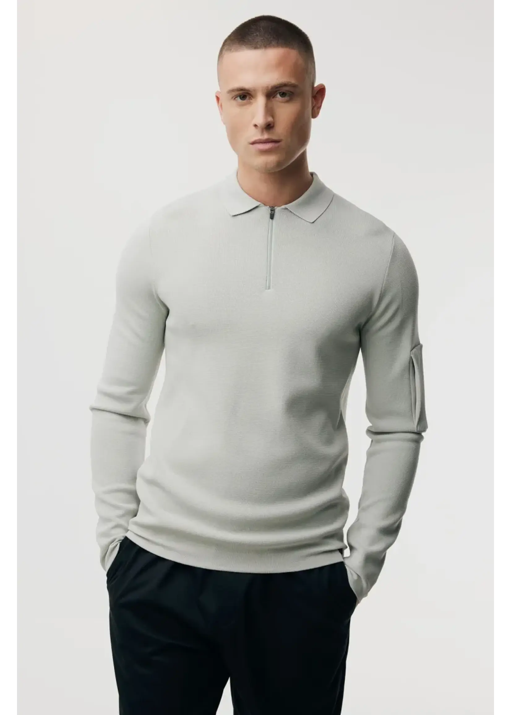 GENTI POLO MET RITS LANGE MOUW