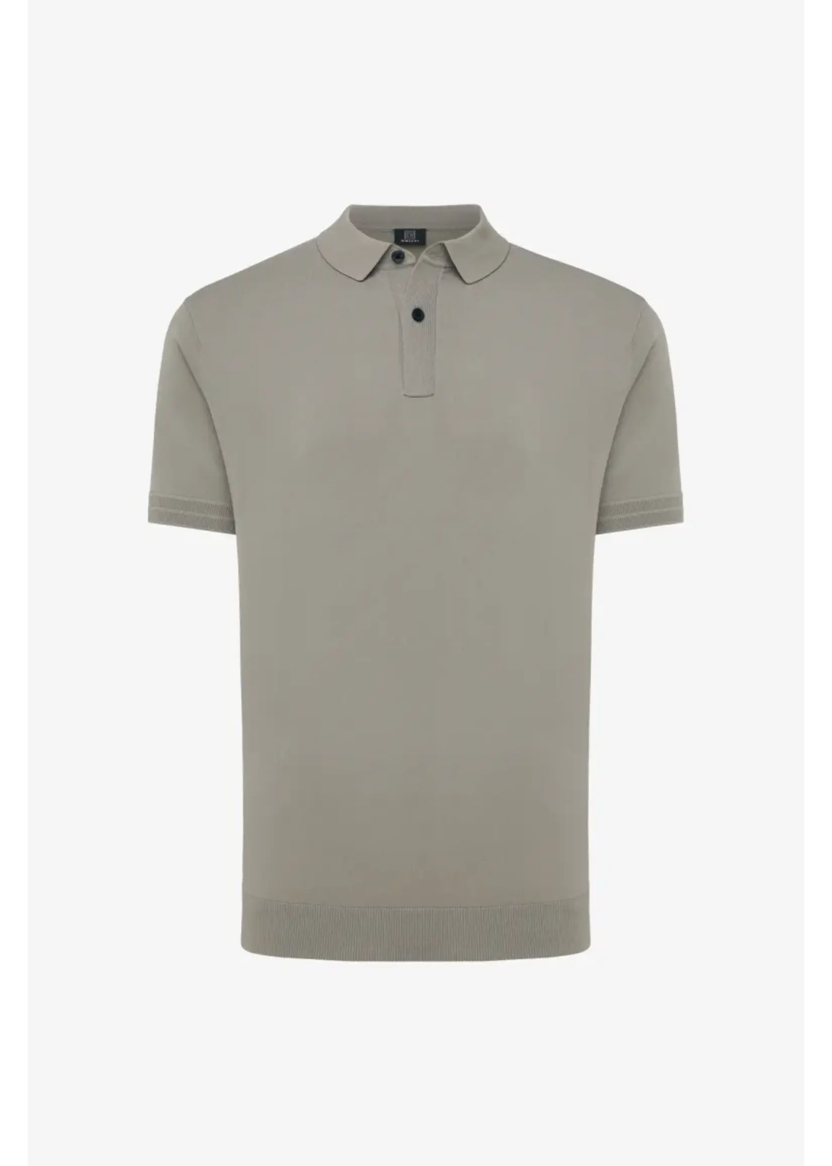 GENTI GEBREIDE POLO BRUIN