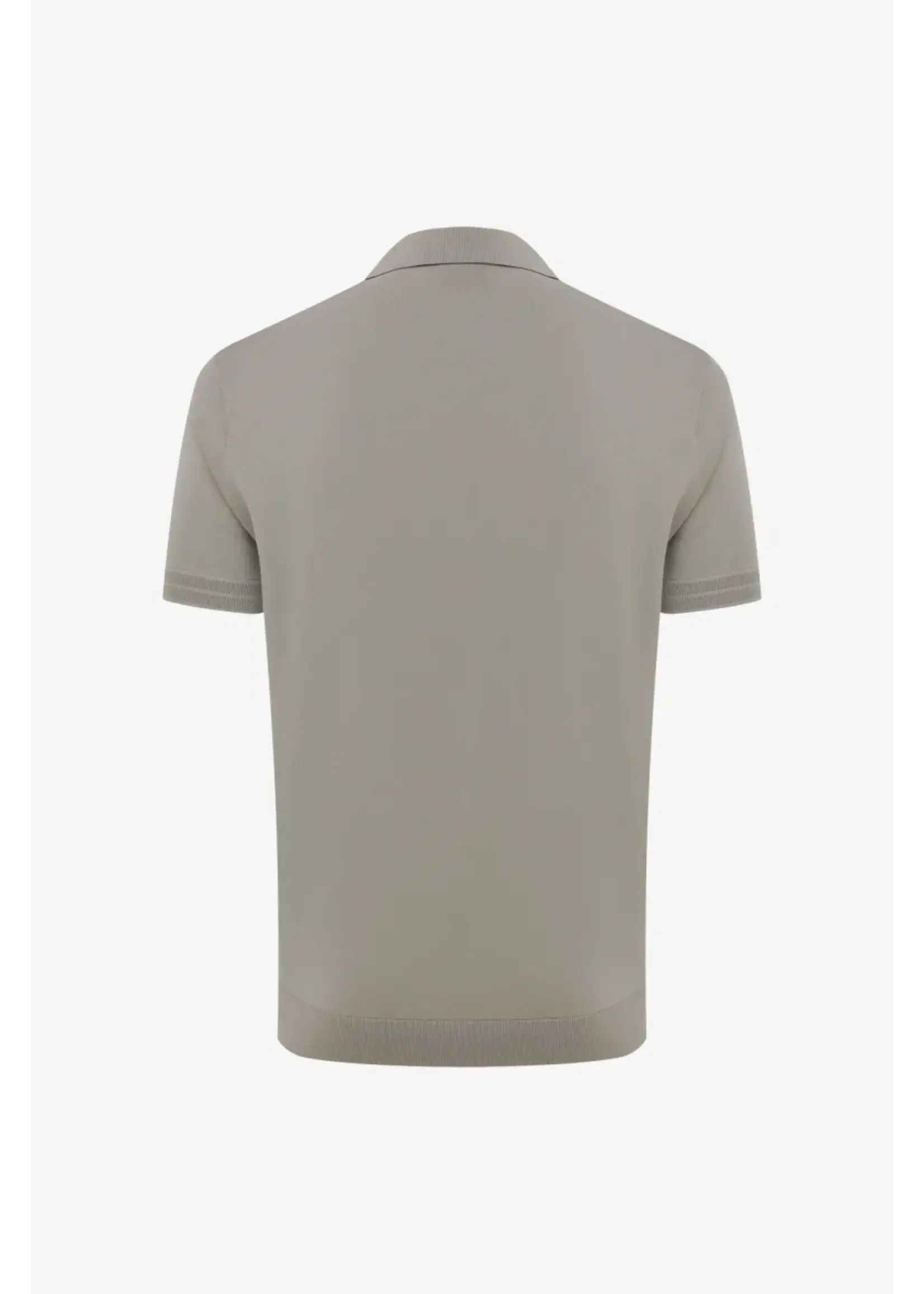 GENTI GEBREIDE POLO BRUIN