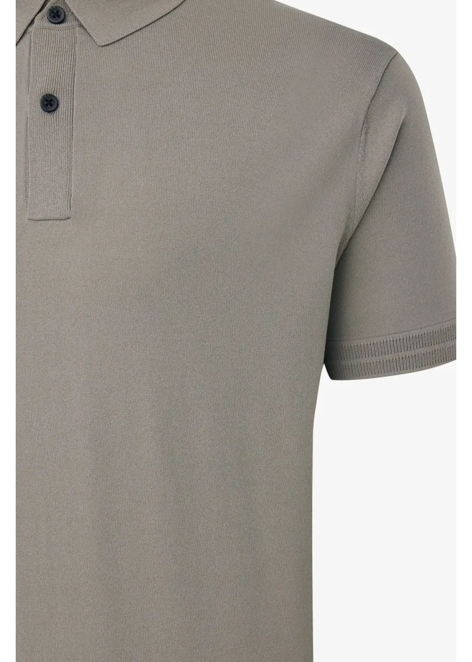 GENTI GEBREIDE POLO BRUIN