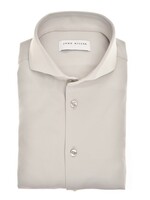 JOHN MILLER Kiezelgrijs slim fit hyperstretch overhemd