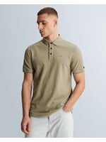 CASTIRON Slim fit polo met allover structuur