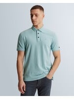 CASTIRON Slim fit polo met allover structuur