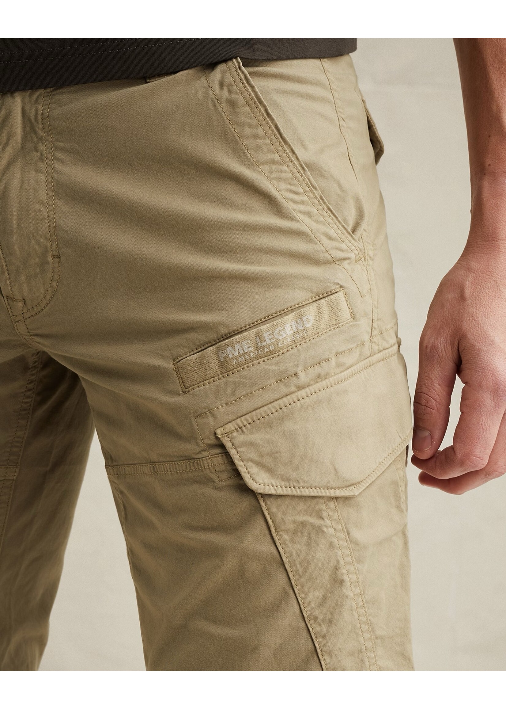 PME LEGEND NORDROP TAPERED FIT CARGO SHORTS - CORIANDER