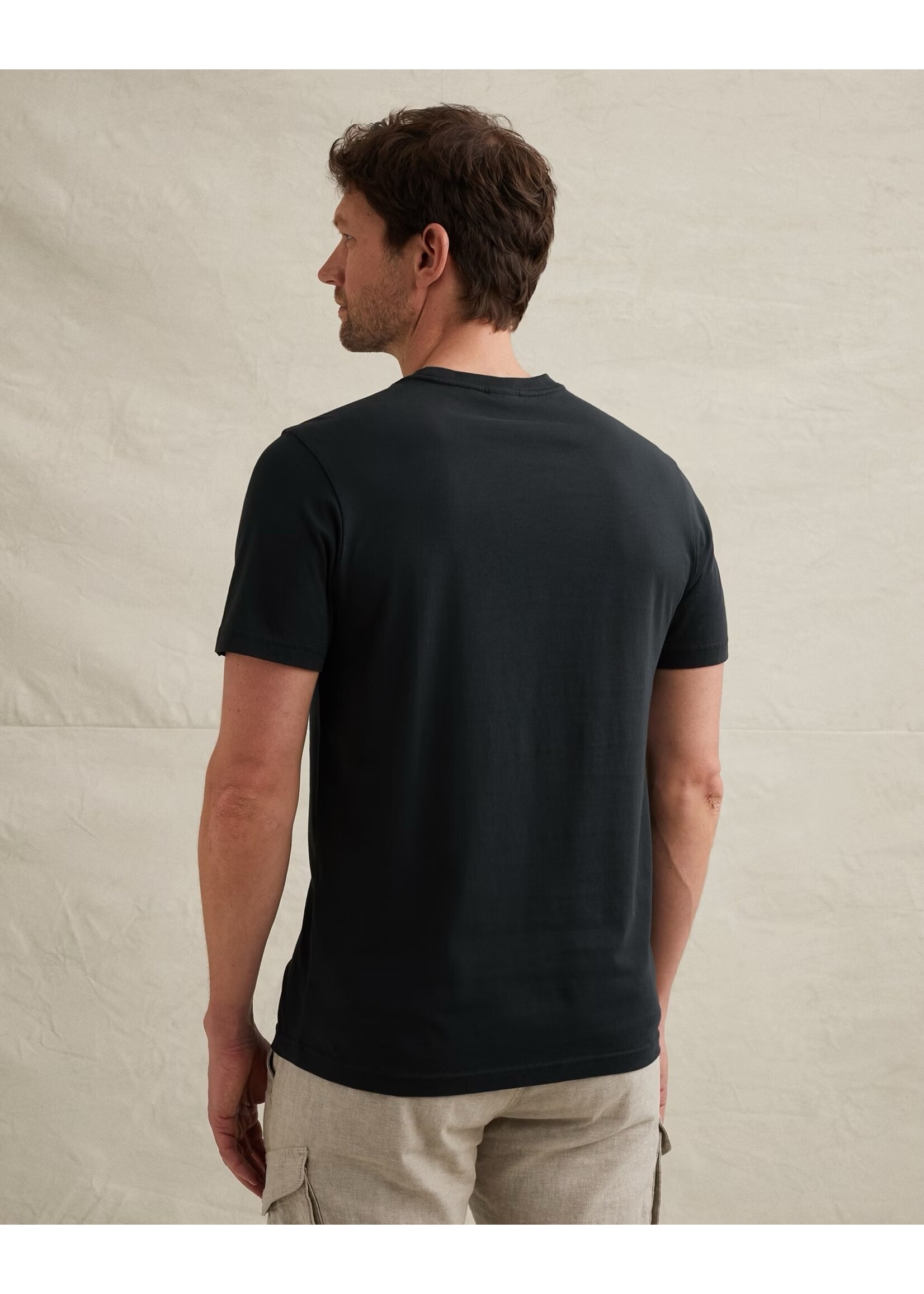 PME LEGEND T-SHIRT VAN JERSEY MET GROOT ARTWORK- CARBON