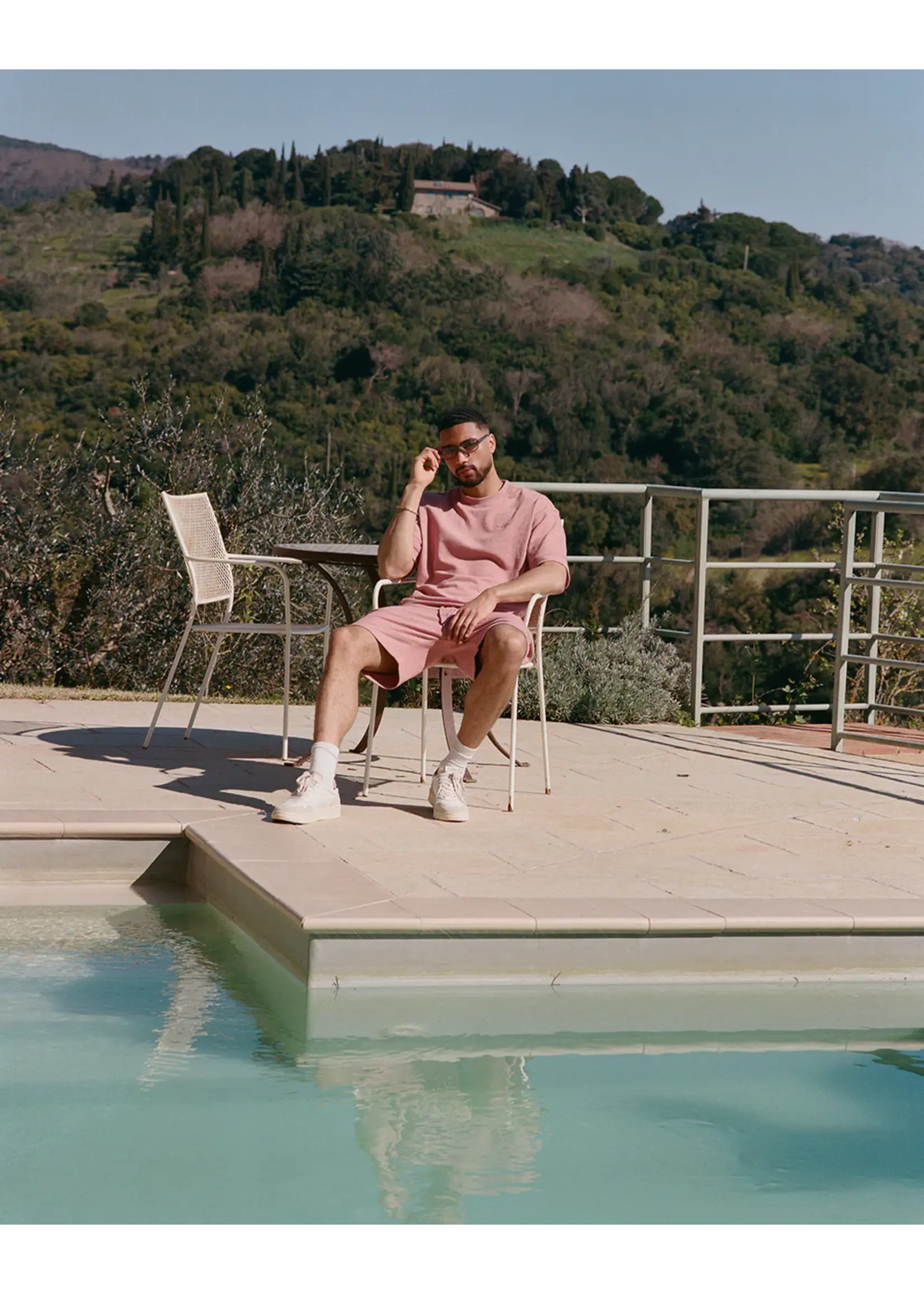 AEDEN JORDAN TEE ASH ROSE