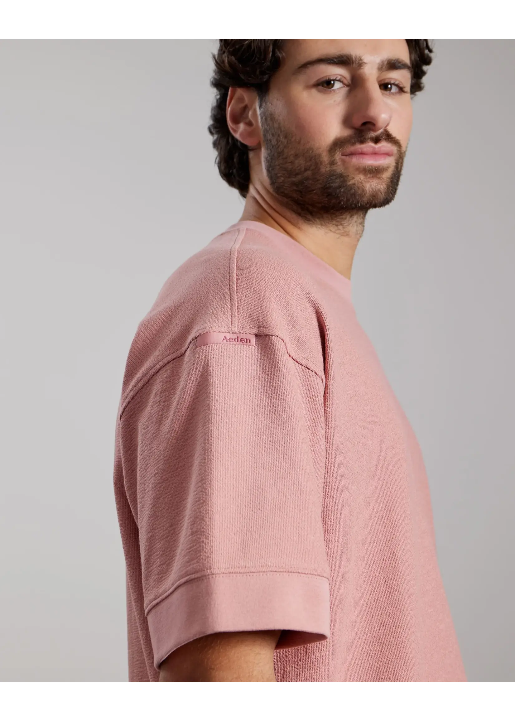 AEDEN JORDAN TEE ASH ROSE