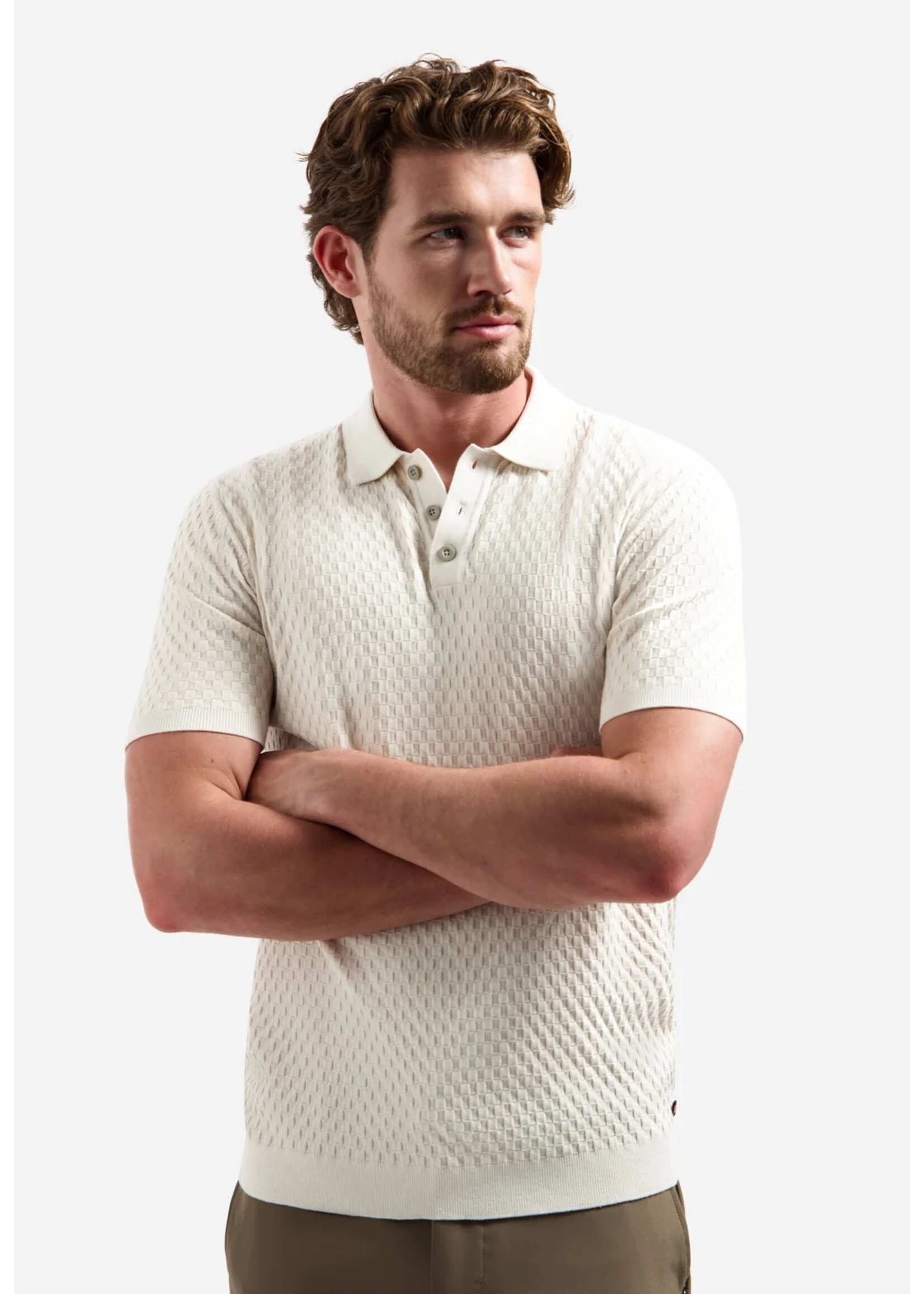 NO EXCESS  Polo met korte mouwen en knopen | Kit