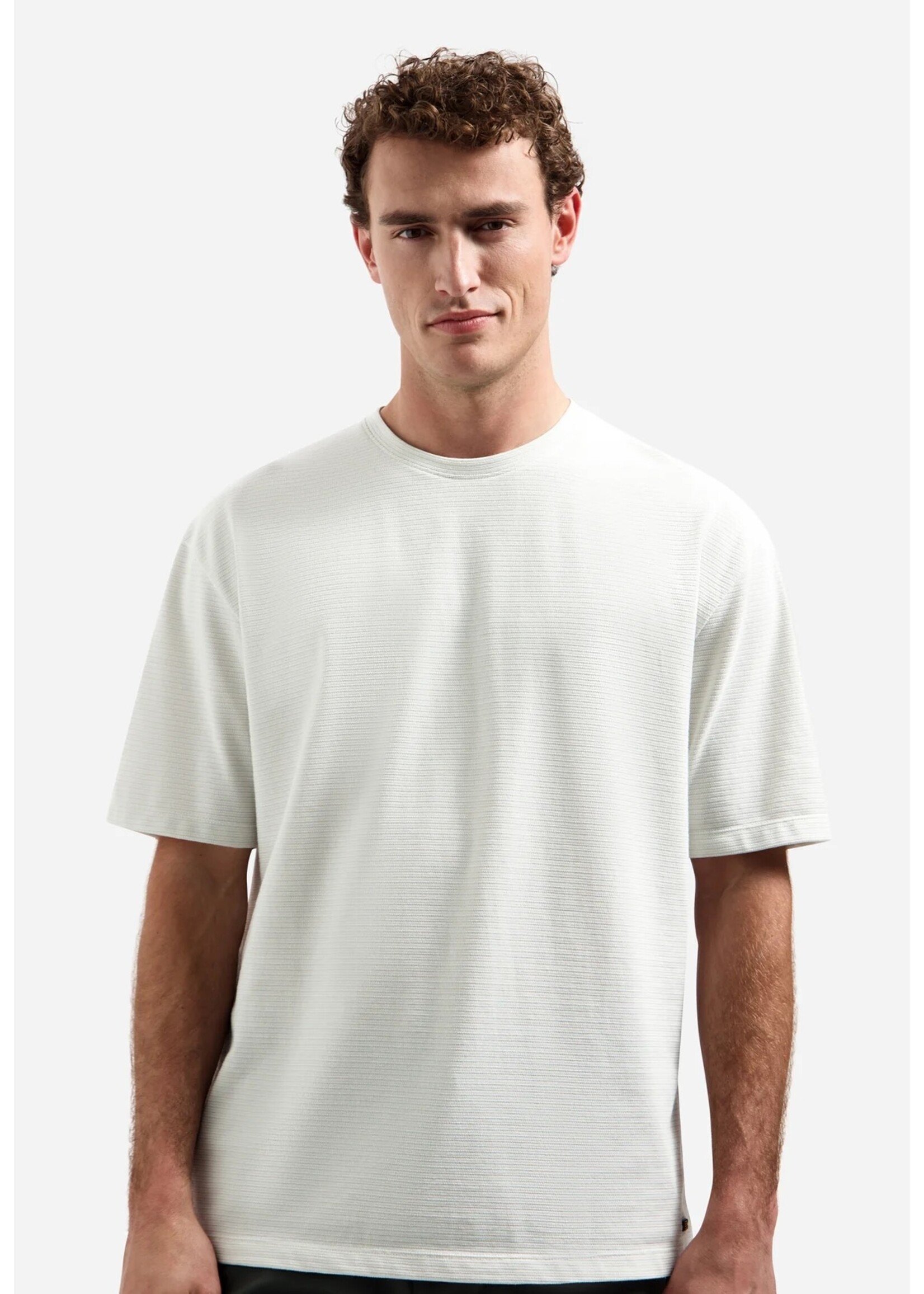 NO EXCESS  T-shirt met korte mouwen en structuur | Kit