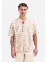 NO EXCESS  Overhemd met korte mouwen en zigzagprint