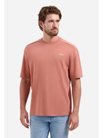 NO EXCESS  T-shirt met ronde hals, korte mouwen en print op de rug | Coral