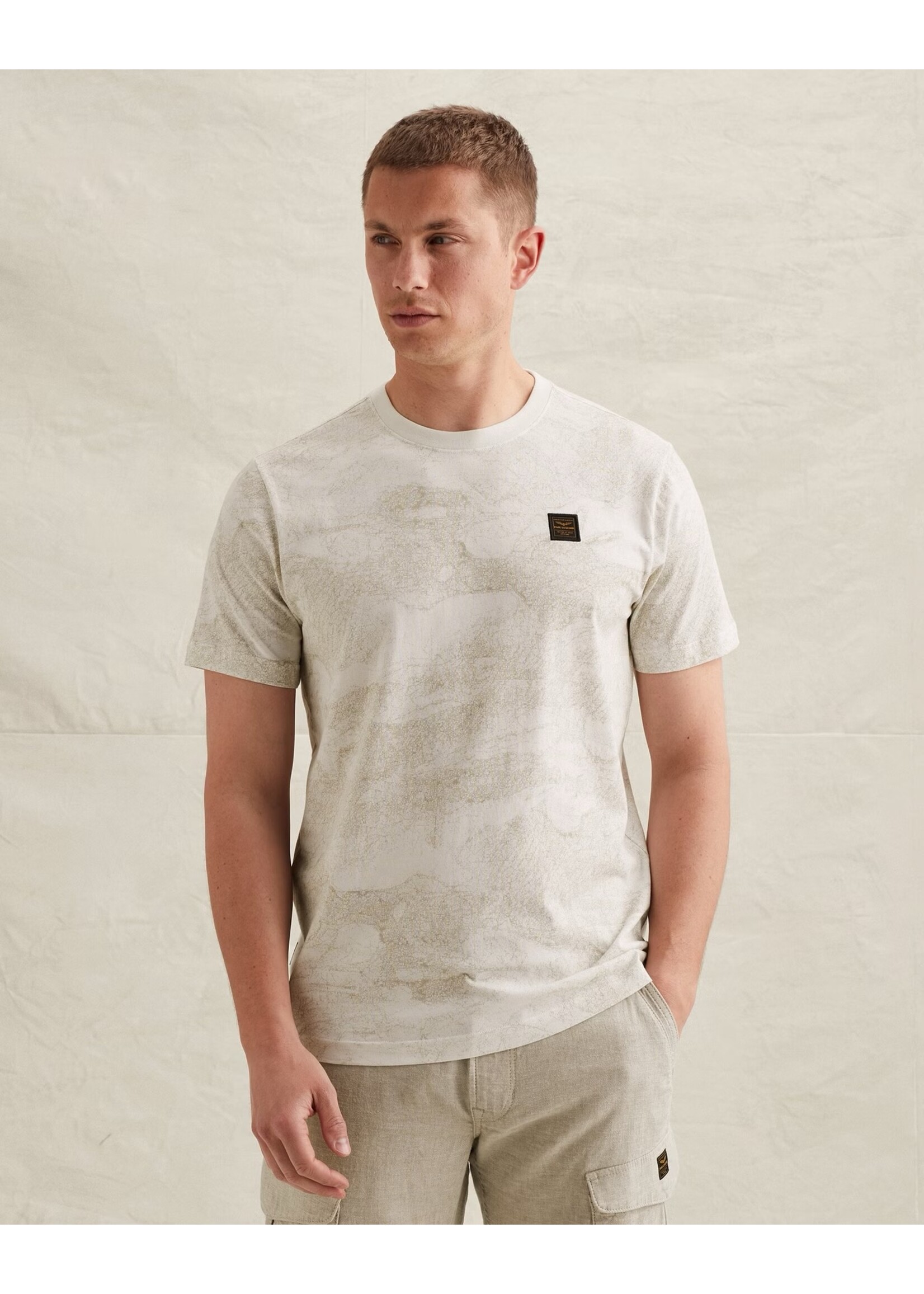 PME LEGEND T-SHIRT VAN SOEPELE JERSEY MET ALLOVER PRINT