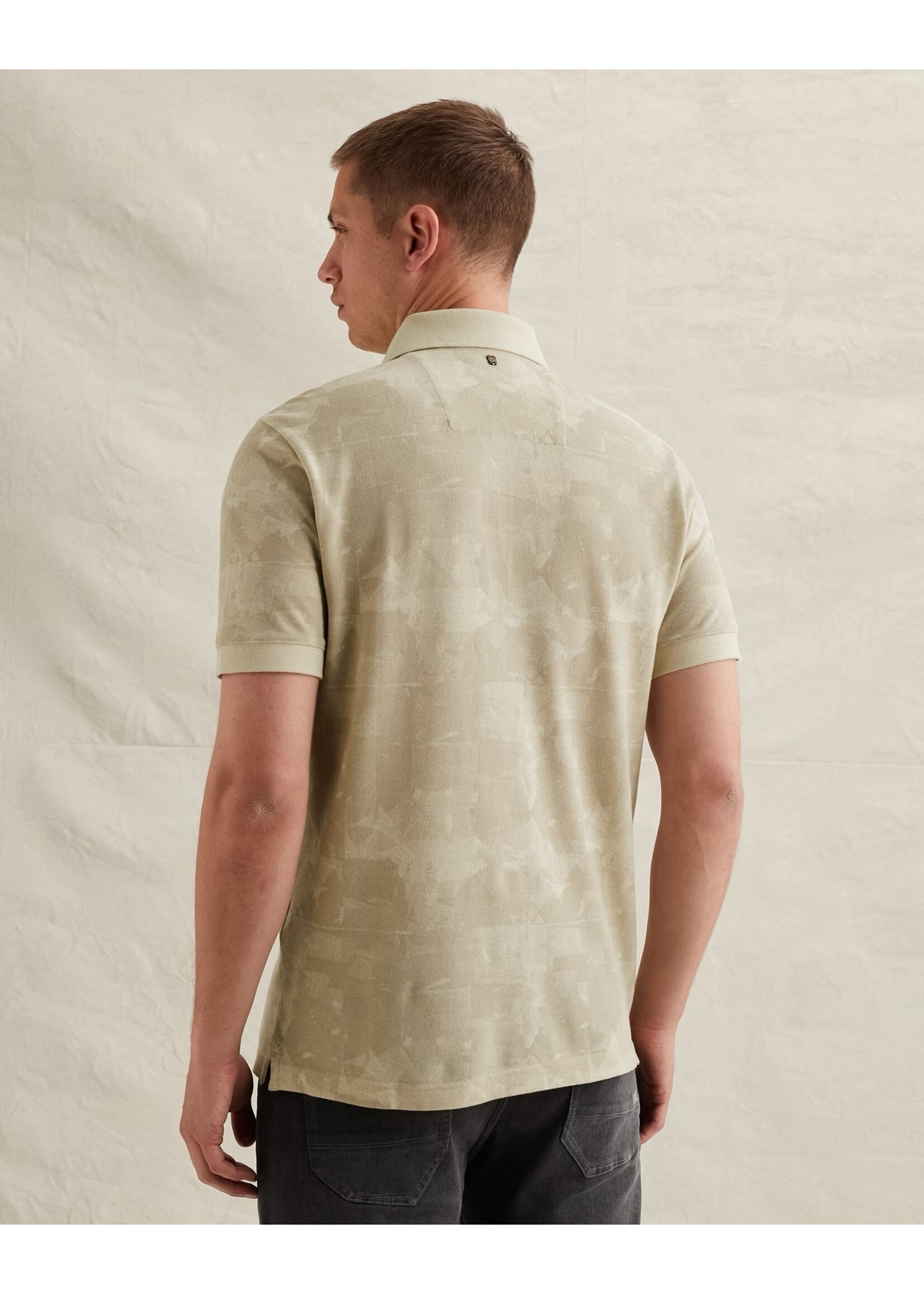 PME LEGEND POLO VAN PIQUÉ MET ALLOVER PRINT