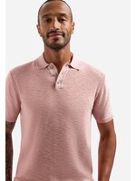 NO EXCESS  PULLOVER V POLO SHORT SLEEVE LIGHT MAUVE