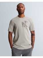 CASTIRON T-SHIRT VAN JERSEY MET ARTWORK - Mirage Grey