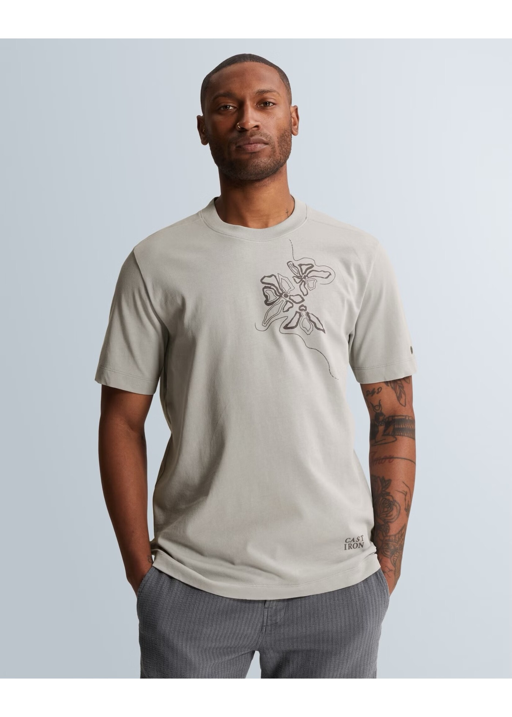 CASTIRON T-SHIRT VAN JERSEY MET ARTWORK